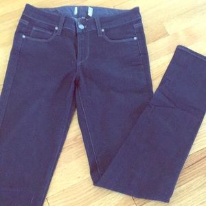 Paige dark wash skinny jeans size 27